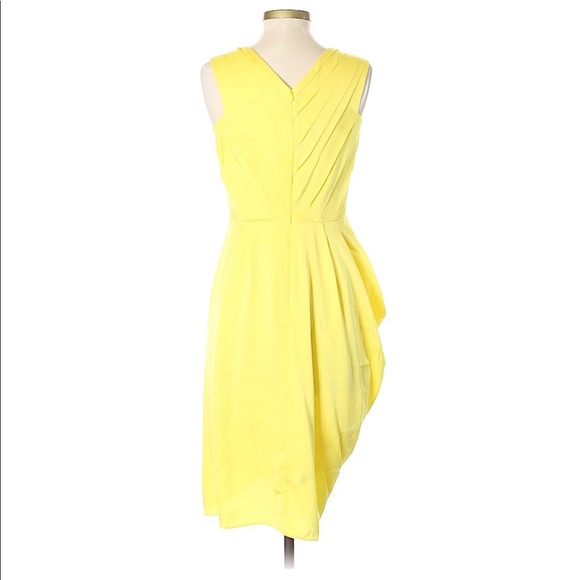 Banana Republic Yellow Silk Dress 4 NWT - Picture 3 of 5